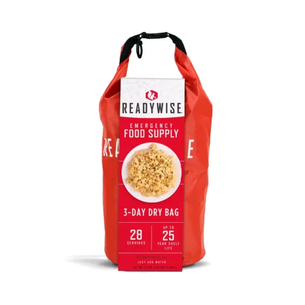 Freeze-Dried Emergency Food - ReadyWise 3 Day DryBag - 28 Servings - 25-Year Shelf Life